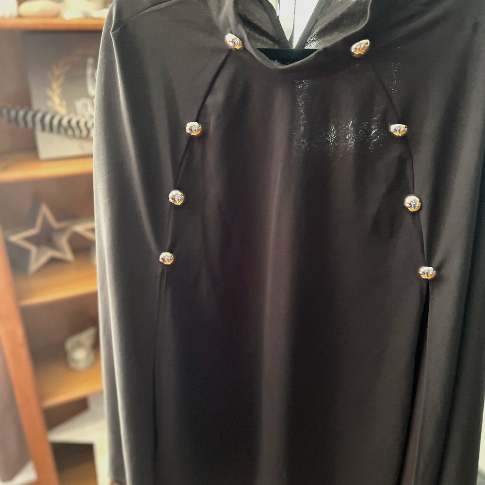 SHEIN 0X Sleeveless Cloak Poncho